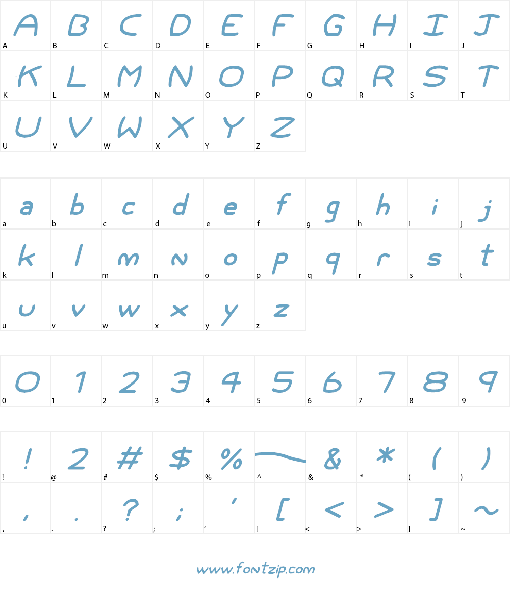Allegory Font Character